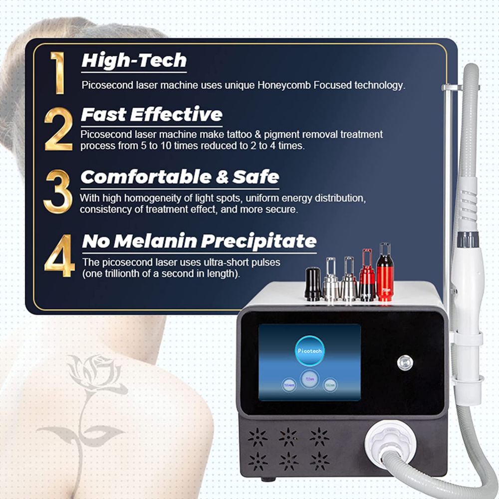 2022 Portable Professional Laser Tattoo Removal Picosecond Machine 